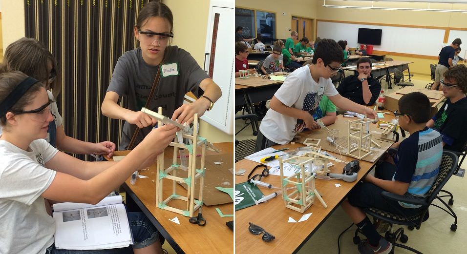 Students Participating in the 4-H Fluid Power Challenge at Purdue