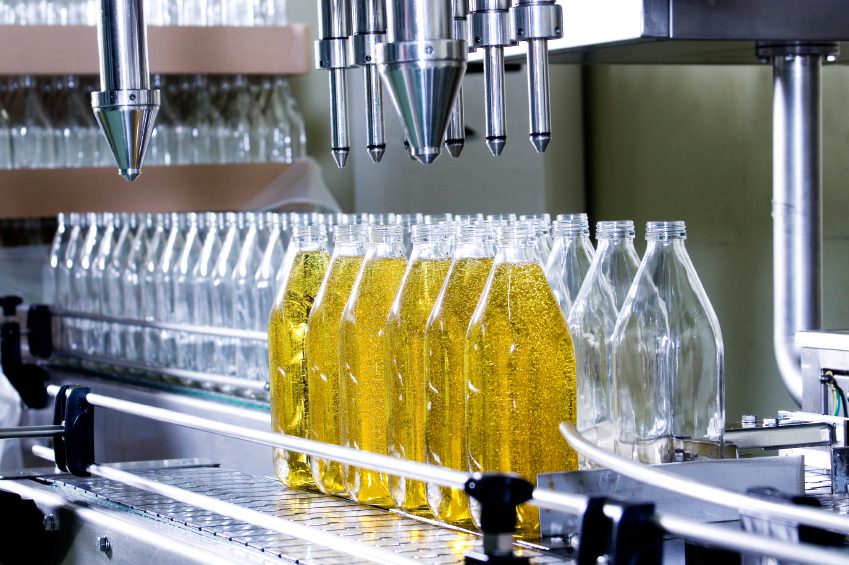 Industrial application olive oil bottles